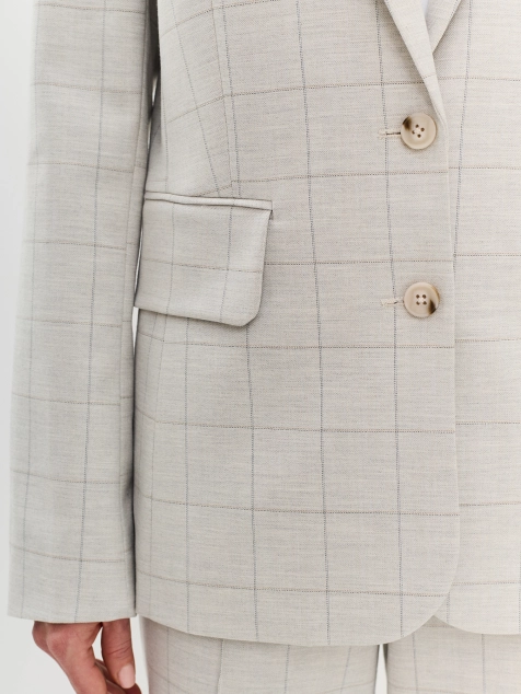 Базовый жакет в клетку