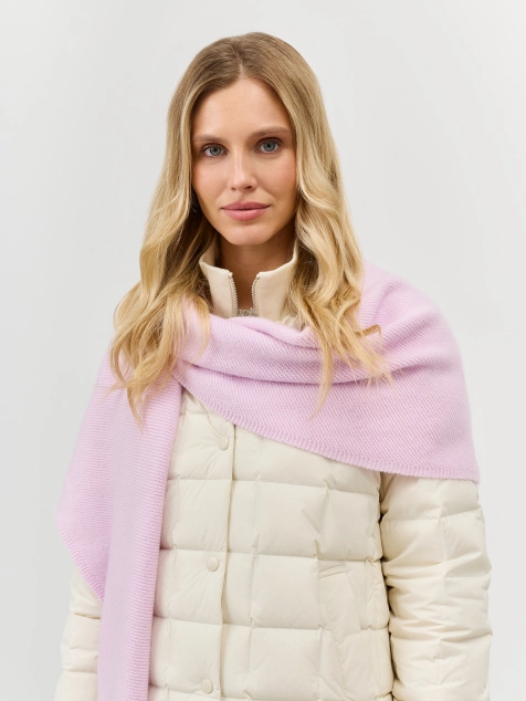 Вязаная косынка с ангорой