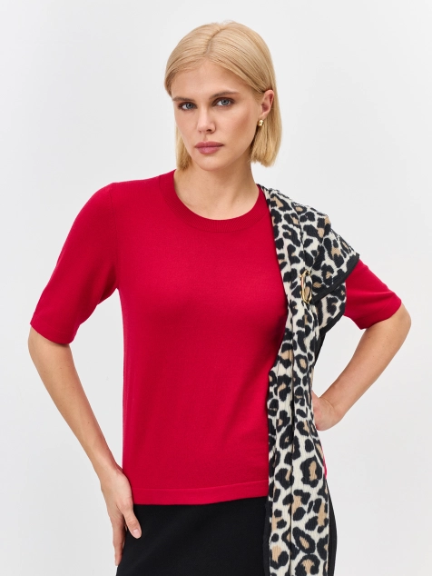 Базовый джемпер с короткими рукавами