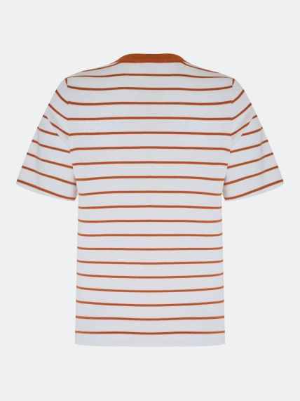 Вязаная футболка в полоску