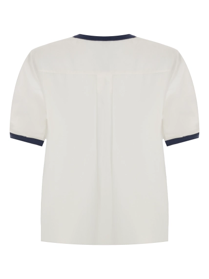 Комбинированная блузка в полоску