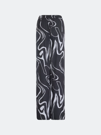 Брюки с графичным принтом