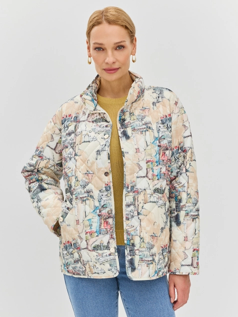 Легкая куртка с принтом