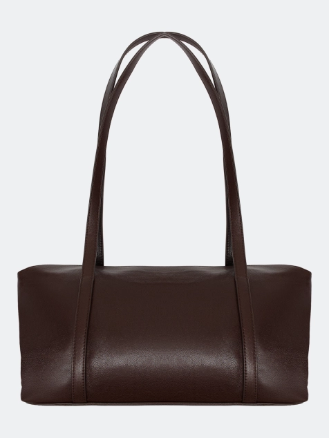 Сумка-багет из натуральной кожи