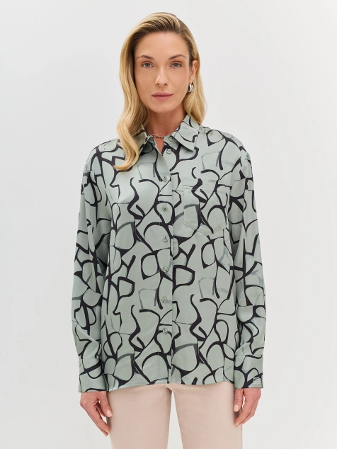 Блузка с графичным принтом