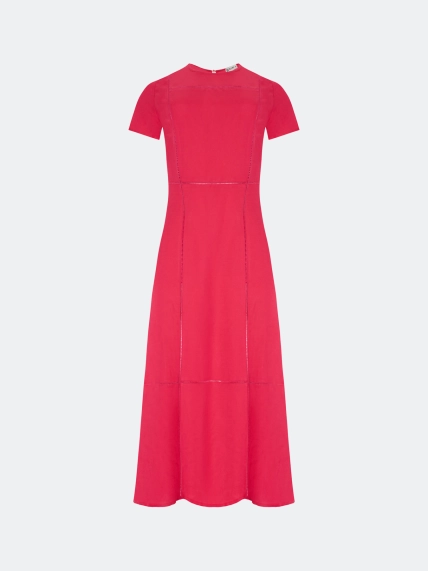 Яркое платье с кантом мережка