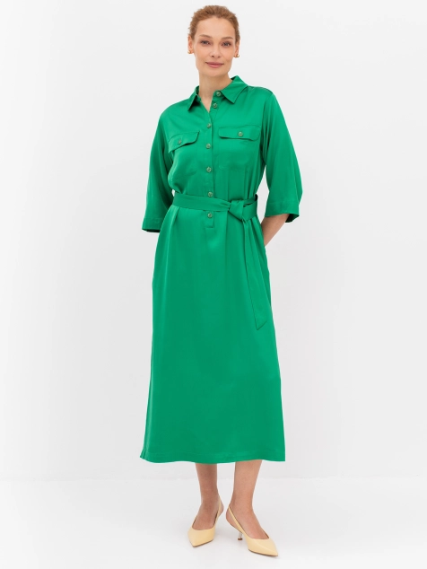 Яркое платье-рубашка