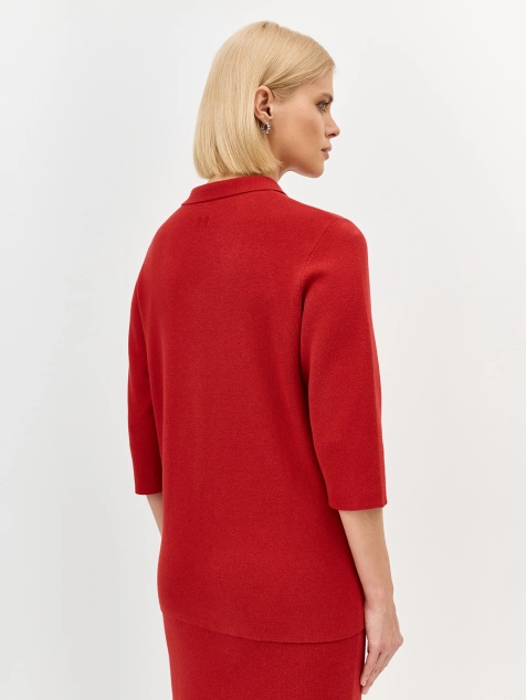 Джемпер с акцентной молнией