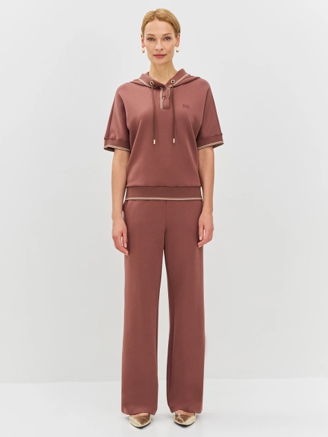 Трикотажные брюки из смесового модала