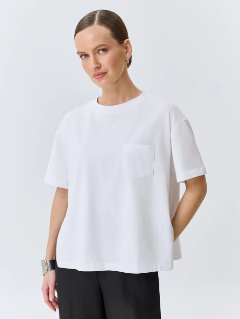 Футболка из 100% мерсеризованного хлопка