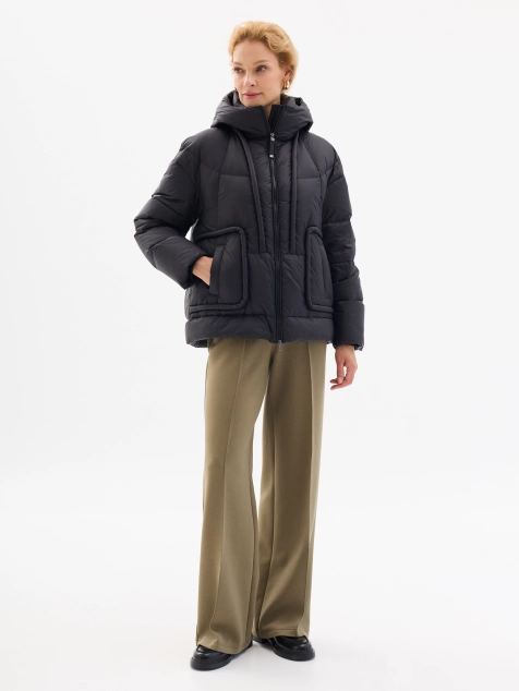 Свободная куртка на натуральном утеплителе