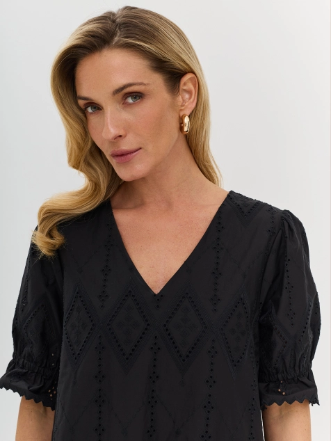 Летнее платье из хлопкового шитья