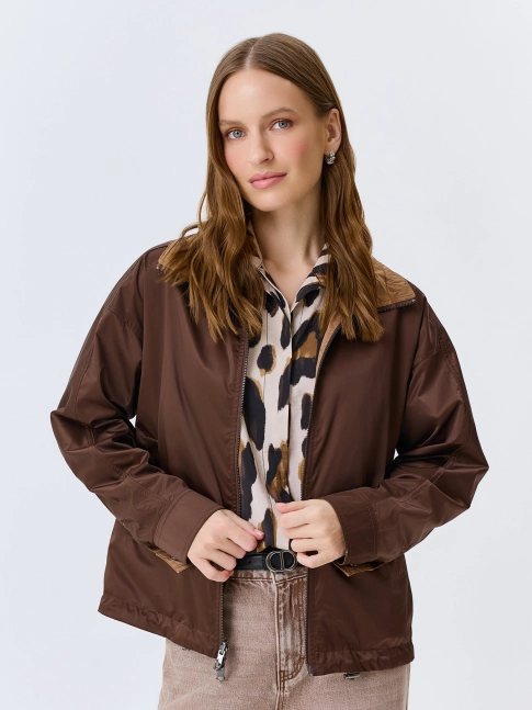 Двусторонняя сатиновая ветровка 