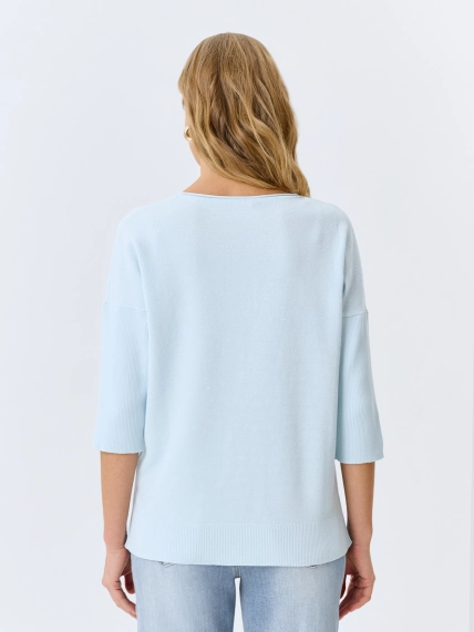 Джемпер с пайетками из модала