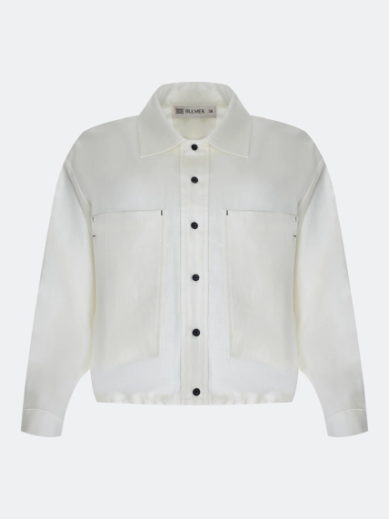 Жакет из тенселя и льна