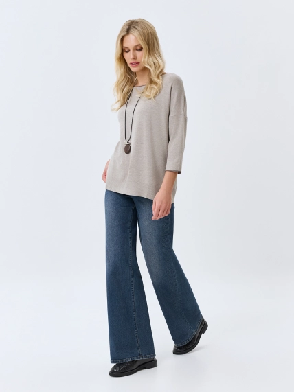 Джинсы Wide leg с акцентной варкой