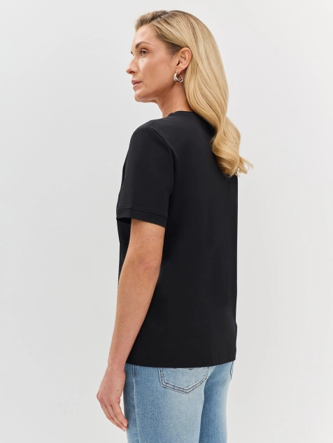 Базовая футболка из мерсеризованного хлопка