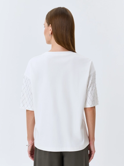 Футболка с мерцающим декором