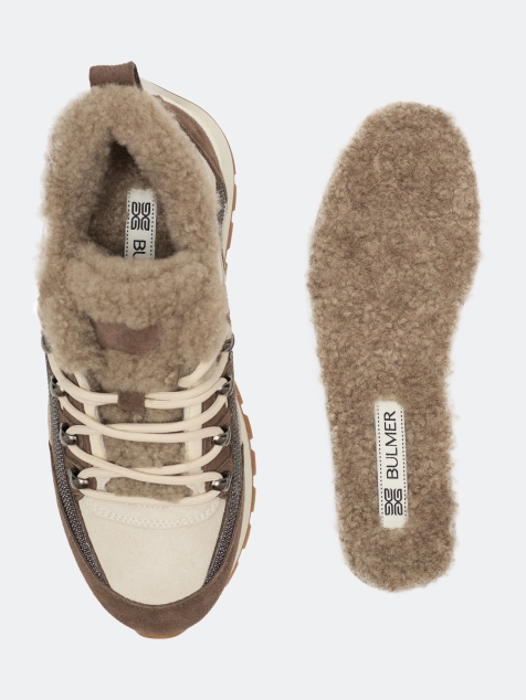 Утепленные комбинированные кроссовки