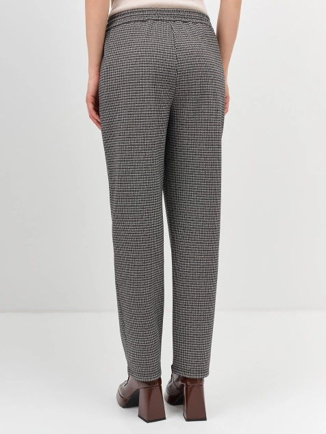 Расслабленные брюки в мелкую клетку