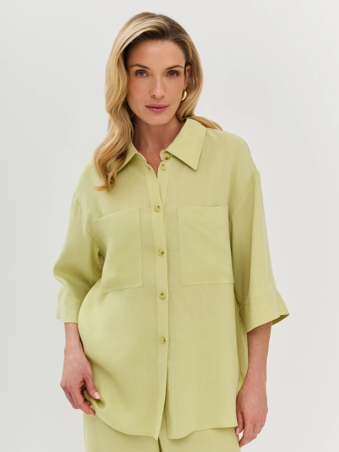 Свободная блузка из 100% тенселя