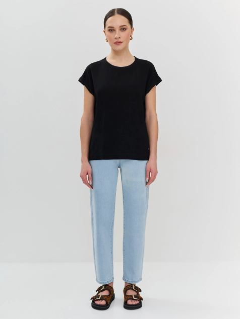 Свободный топ из вискозного шелка