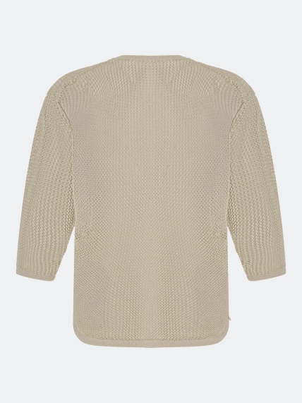 Ажурный вязаный джемпер