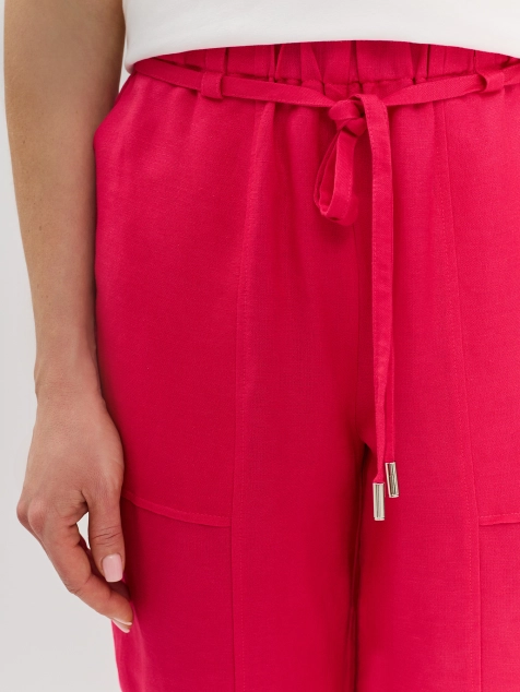 Свободные джоггеры из льна