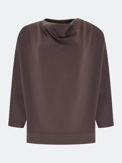 Джемпер из модала с драпировкой