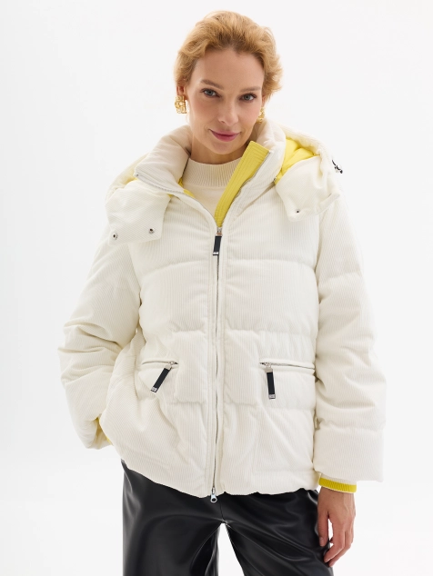 Куртка с яркой отделкой на натуральном утеплителе