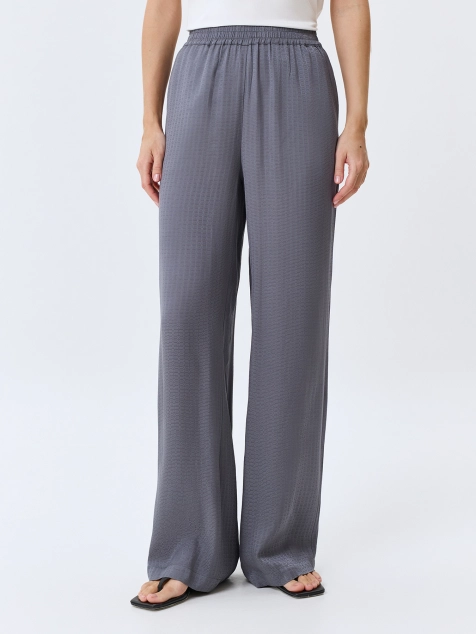 Жаккардовые брюки из 100% вискозы