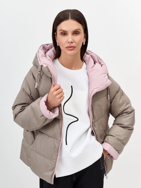 Двусторняя куртка на натуральном утеплителе