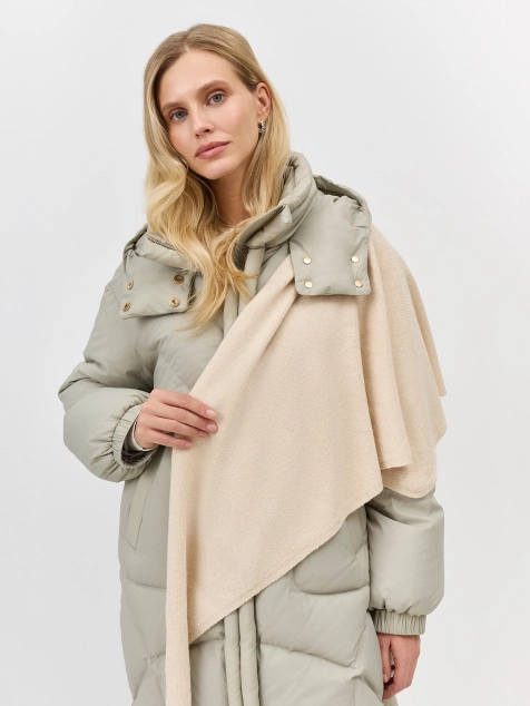 Вязаная косынка с ангорой