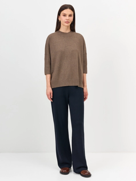 Вязаный джемпер с  ангорой