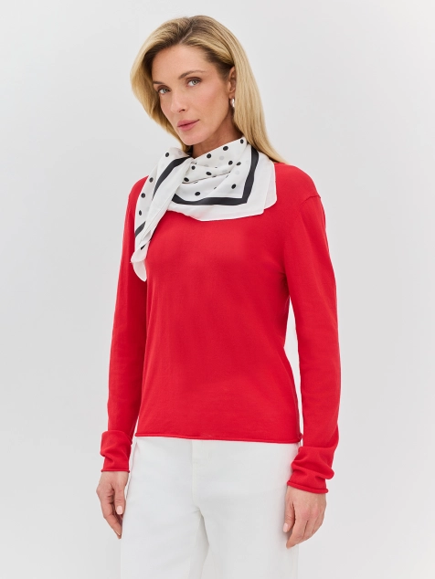 Шейный платок с принтом горошек