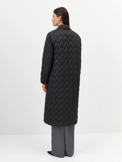 Пальто с фигурной стежкой  