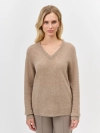 Джемпер с V-образным вырезом из 100% кашемира