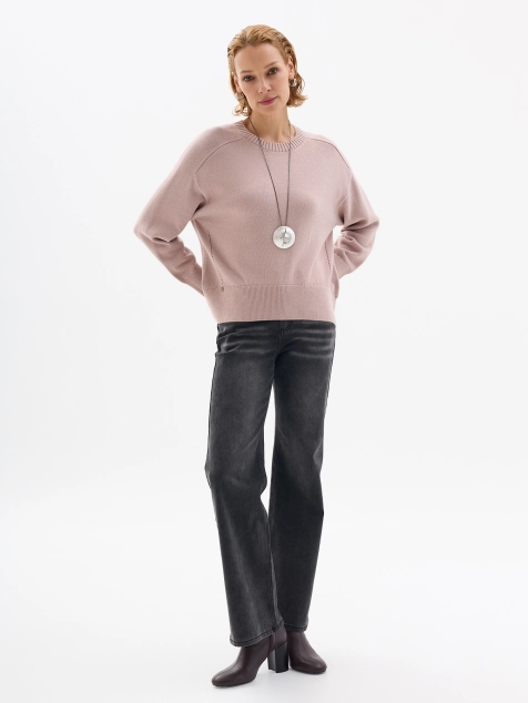 Oversize джемпер из 100% хлопка