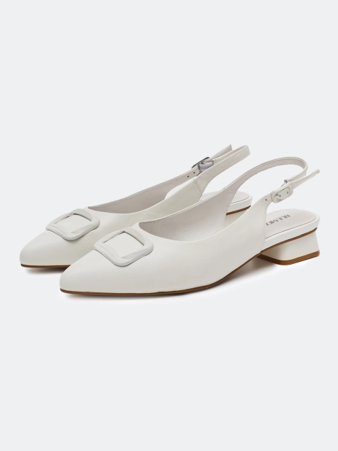 Туфли слингбэки из натуральной кожи