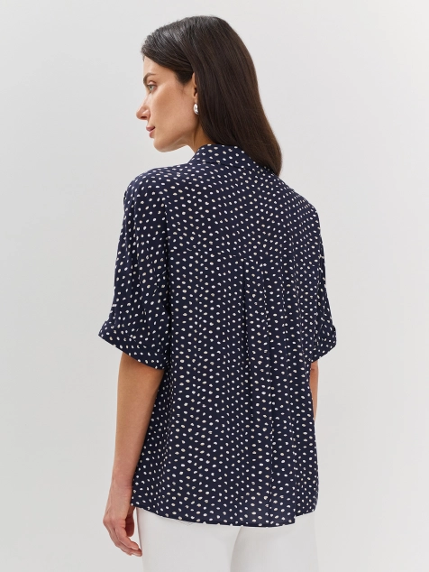 Блузка в горошек из 100% модала
