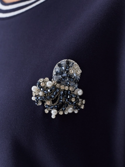 Свободное трикотажное платье из смесовой вискозы