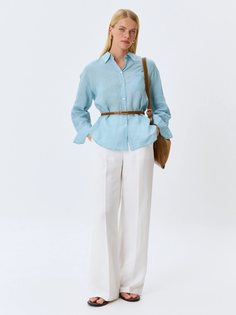 Яркая блузка из 100% рами