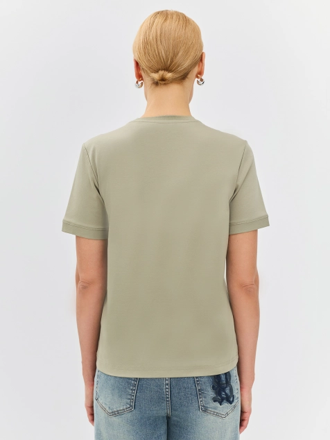 Базовая футболка из мерсеризованного хлопка