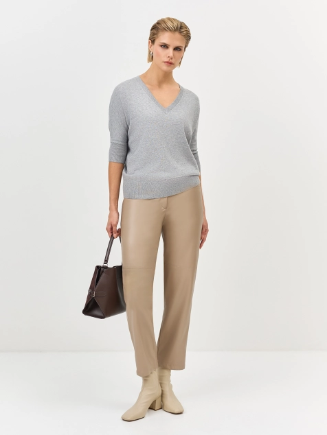 Нежный джемпер с шелком