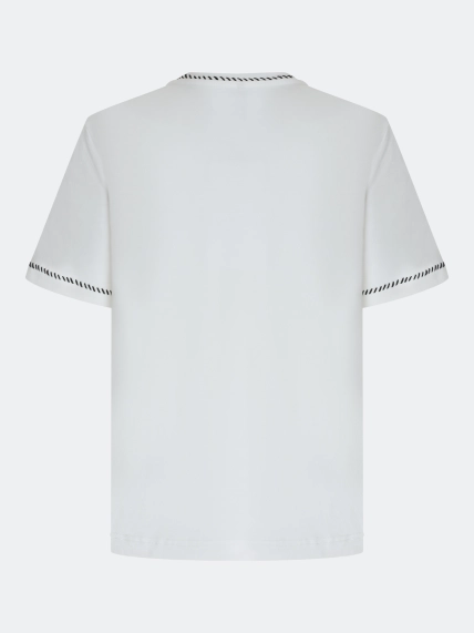 Футболка из 100% хлопка с ручным стежком