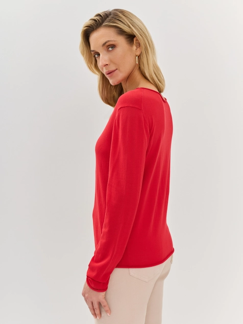 Яркий хлопковый лонгслив