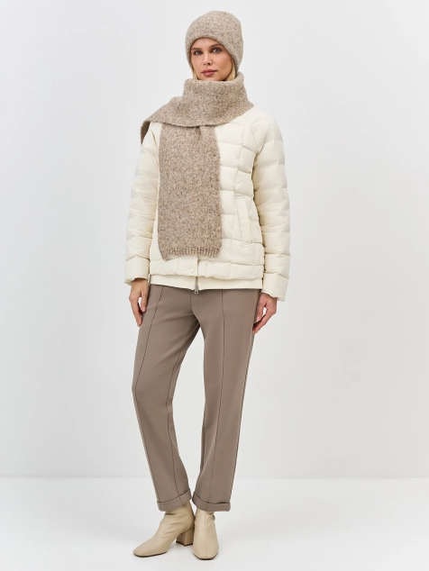 Вязаный шарф букле