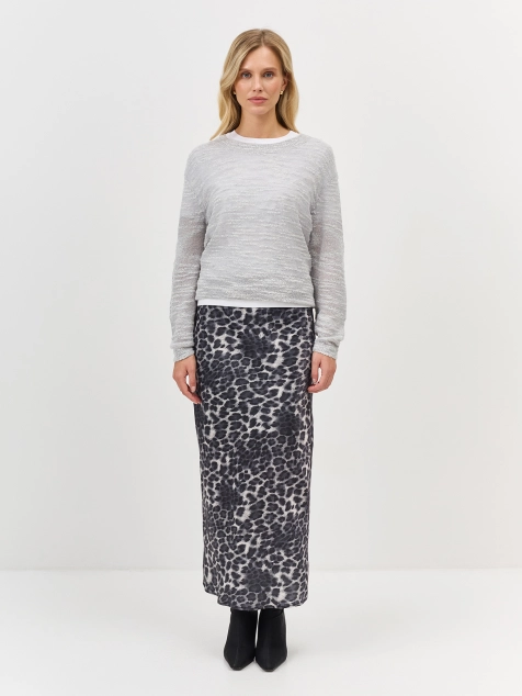 Юбка с анималистичным принтом