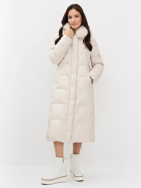 Кожаные ботинки молочного цвета