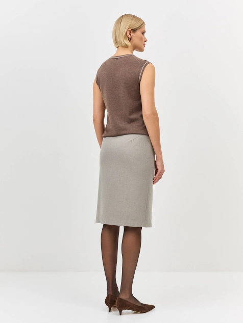 Юбка-карандаш с шерстью